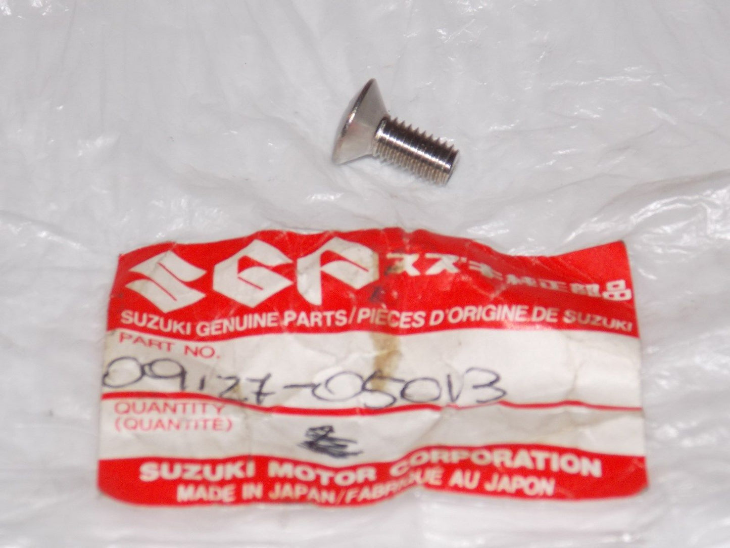 NOS SUZUKI 1980-2003 SCREW GN125 GS1100 GV1200 VS1400 09127-05013 - MotoRaider