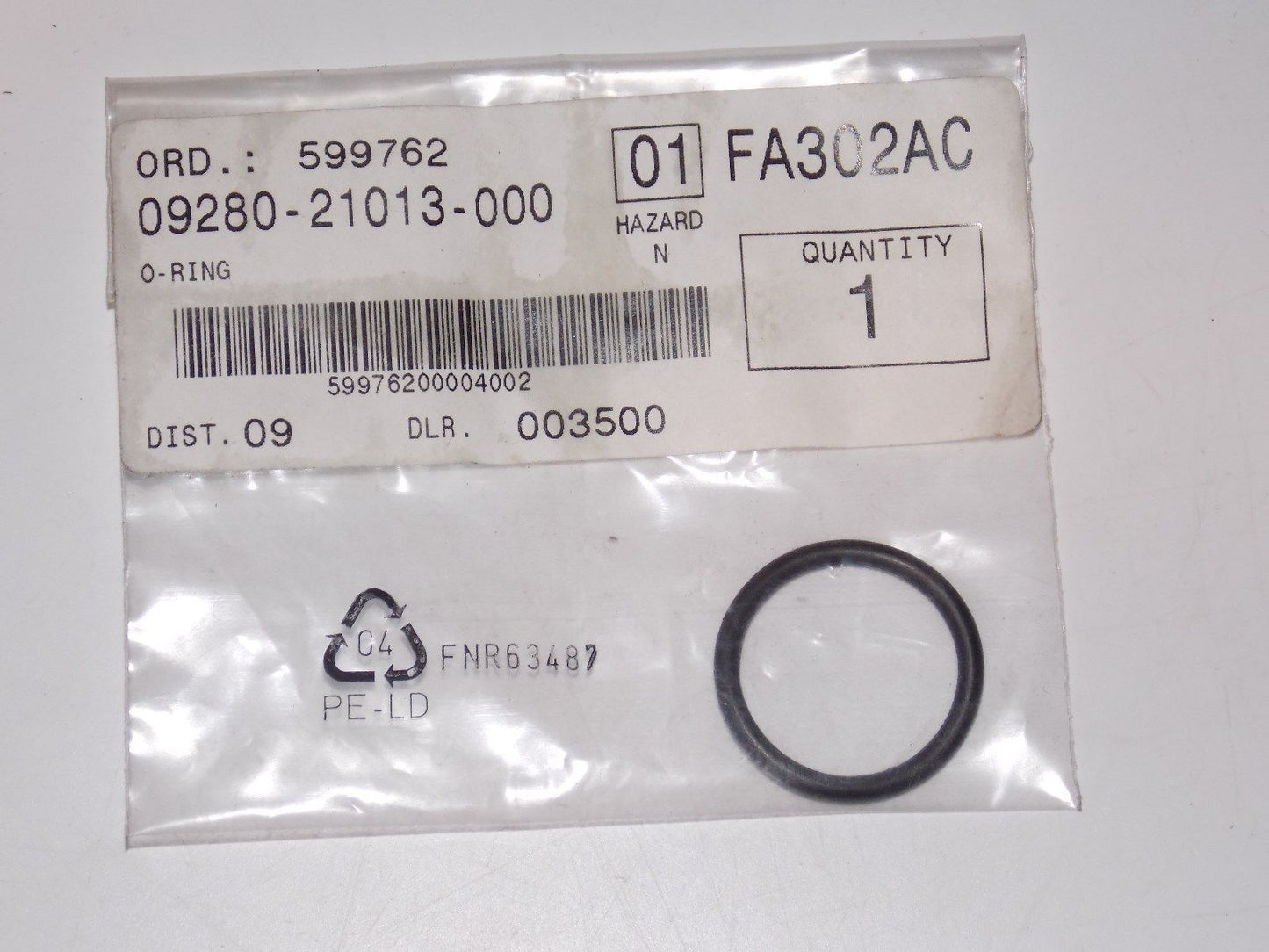 NOS SUZUKI 1982 1983 1984 1985 1986 1987 1988 O RING GS300 450 550  09280-21013 - MotoRaider