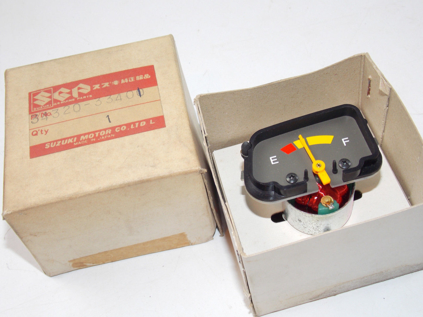NOS OEM GENUINE SUZUKI 1980'S GSX400 GSX FUEL GAUGE METER 34320-33401 33400 - MotoRaider