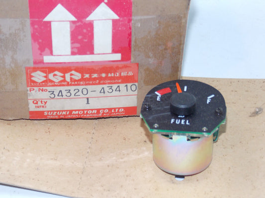 NOS OEM SUZUKI 1983 1984 1985 1986 GS550 GASOLINE FUEL METER GAUGE 34320-43410 - MotoRaider