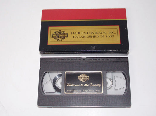 1994 HARLEY DAVIDSON "WELCOME  TO THE FAMILY" VCR TAPE NEW OWNER CASSETTE HD - MotoRaider