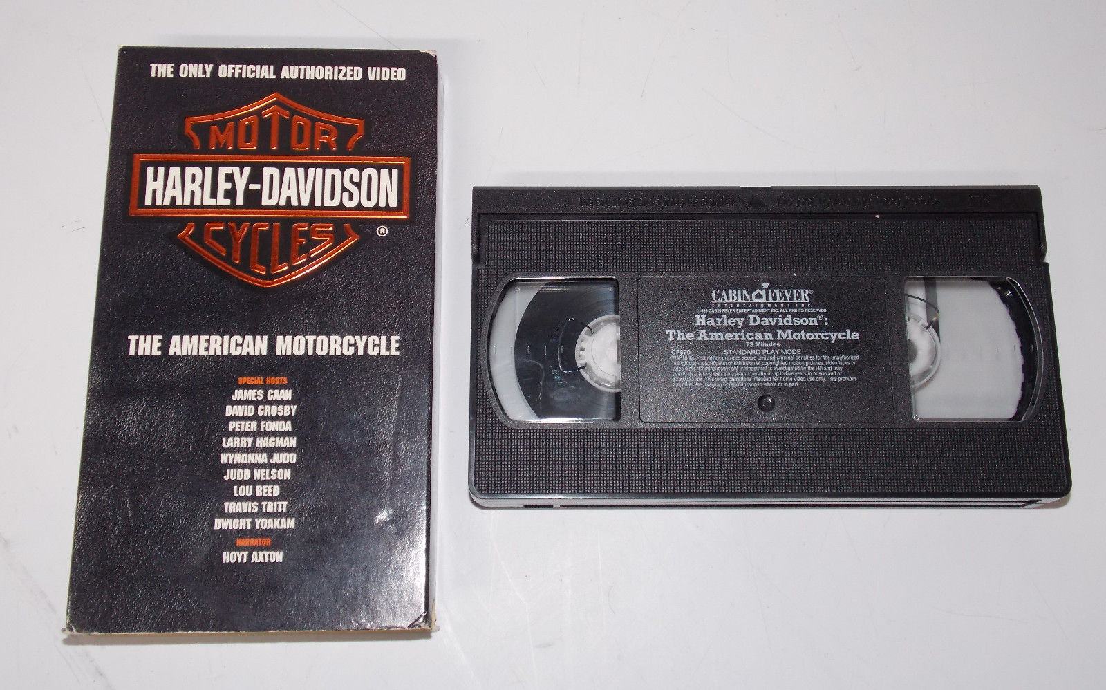 1993 HARLEY DAVIDSON "THE AMERICAN MOTORCYCLE" VCR TAPE CASSETTE FONDA JUDD CAAN - MotoRaider