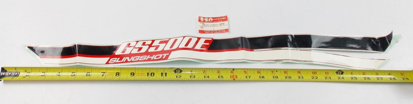 NOS SUZUKI 1989 1990 FRAME COVER TAPE SET GS500E 68130-01D00-3FW - MotoRaider
