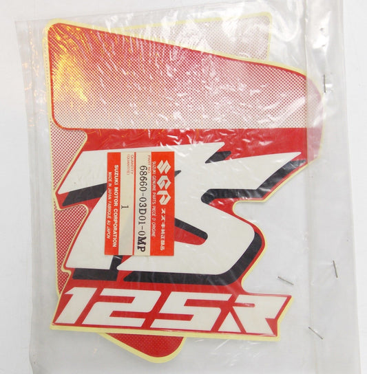 NOS SUZUKI 1989 1990 RADIATOR COVER TYPE SET TS125 68660-03D01-0MP - MotoRaider