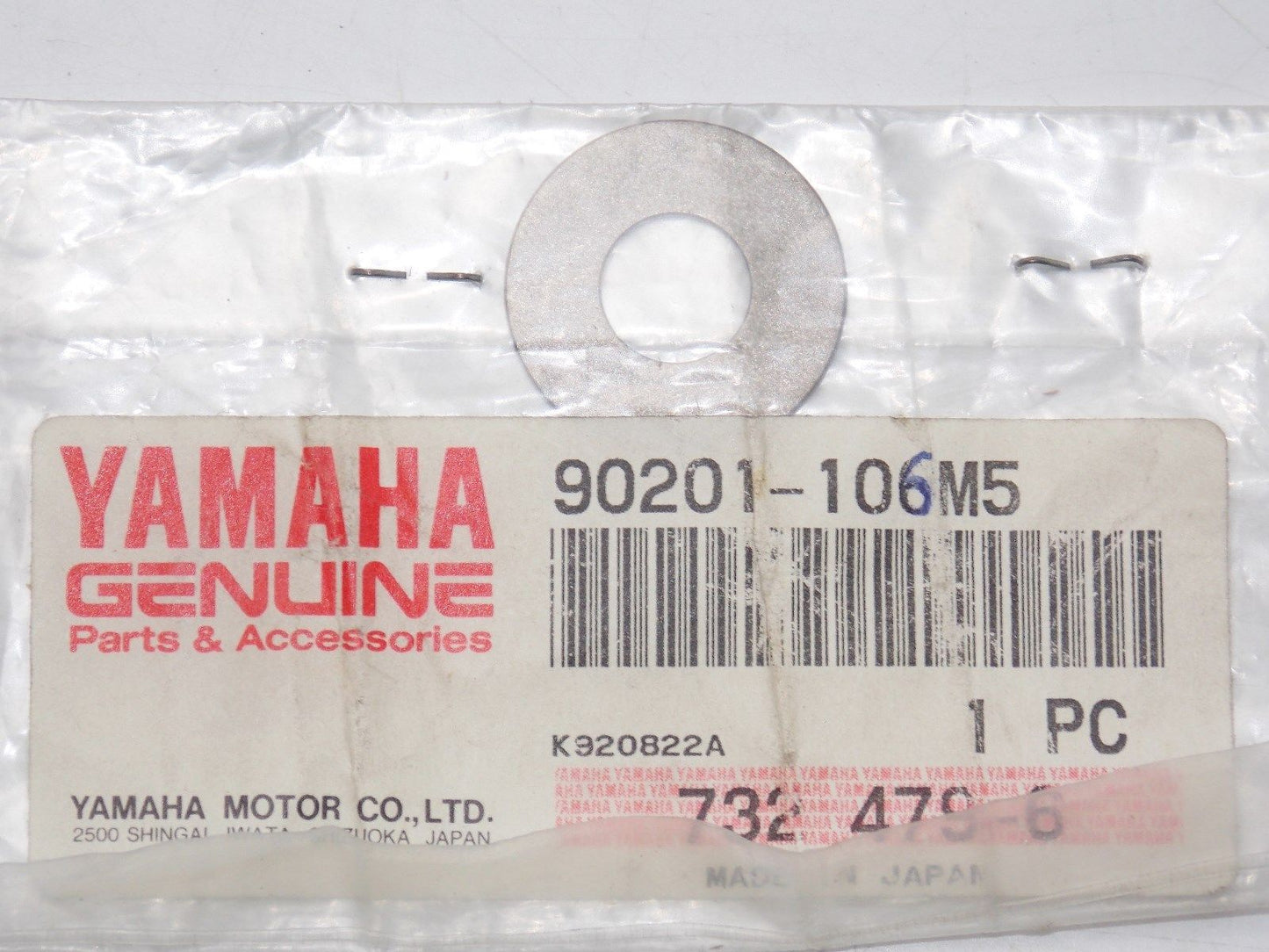 NOS YAMAHA 1973-1977 1980 1983-2005 PLATE WASHER RD60 TY80 YZ125 90201-106M5 - MotoRaider