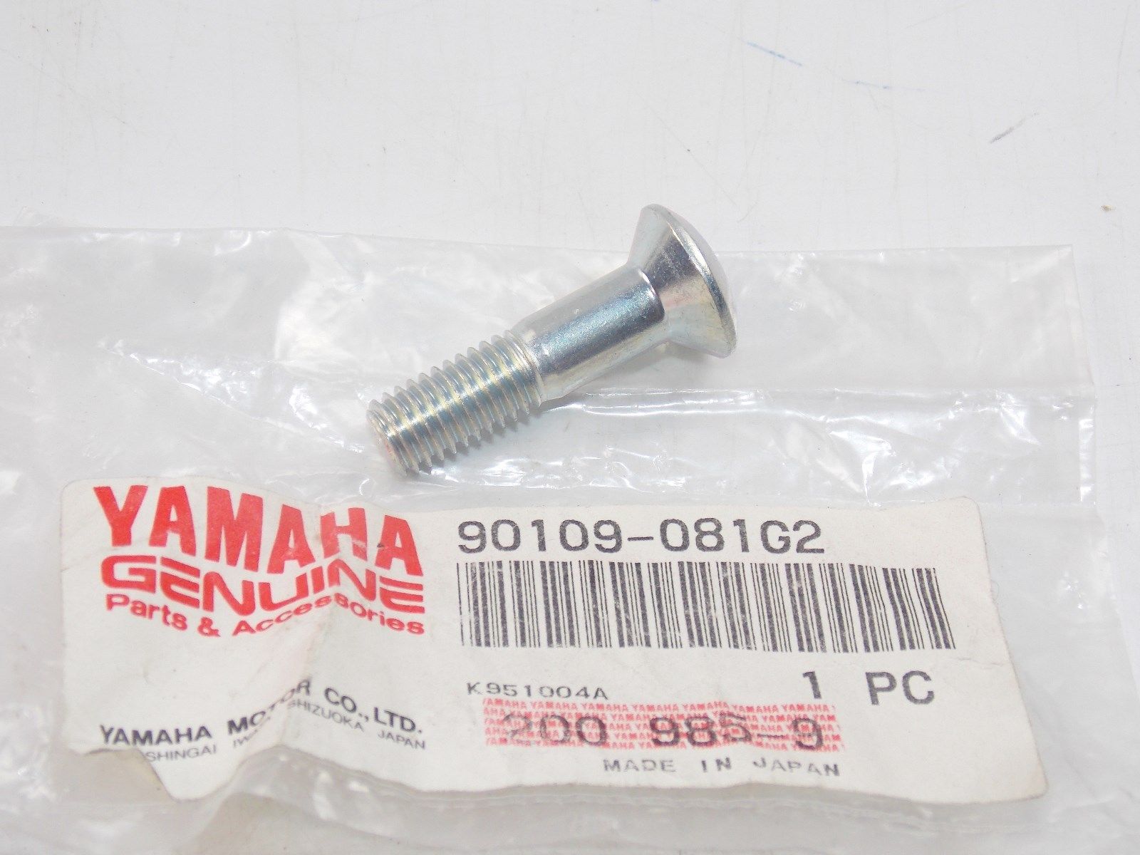 NOS YAMAHA  1995-2008  BOLT YZ80 YZ85  TTR250   90109-081G2 - MotoRaider