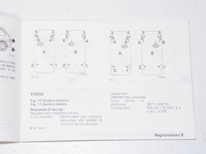 1980 AUSTIN MINI METRO OWNER MANUAL BOOK BOOKLET IN ITALIAN - MotoRaider