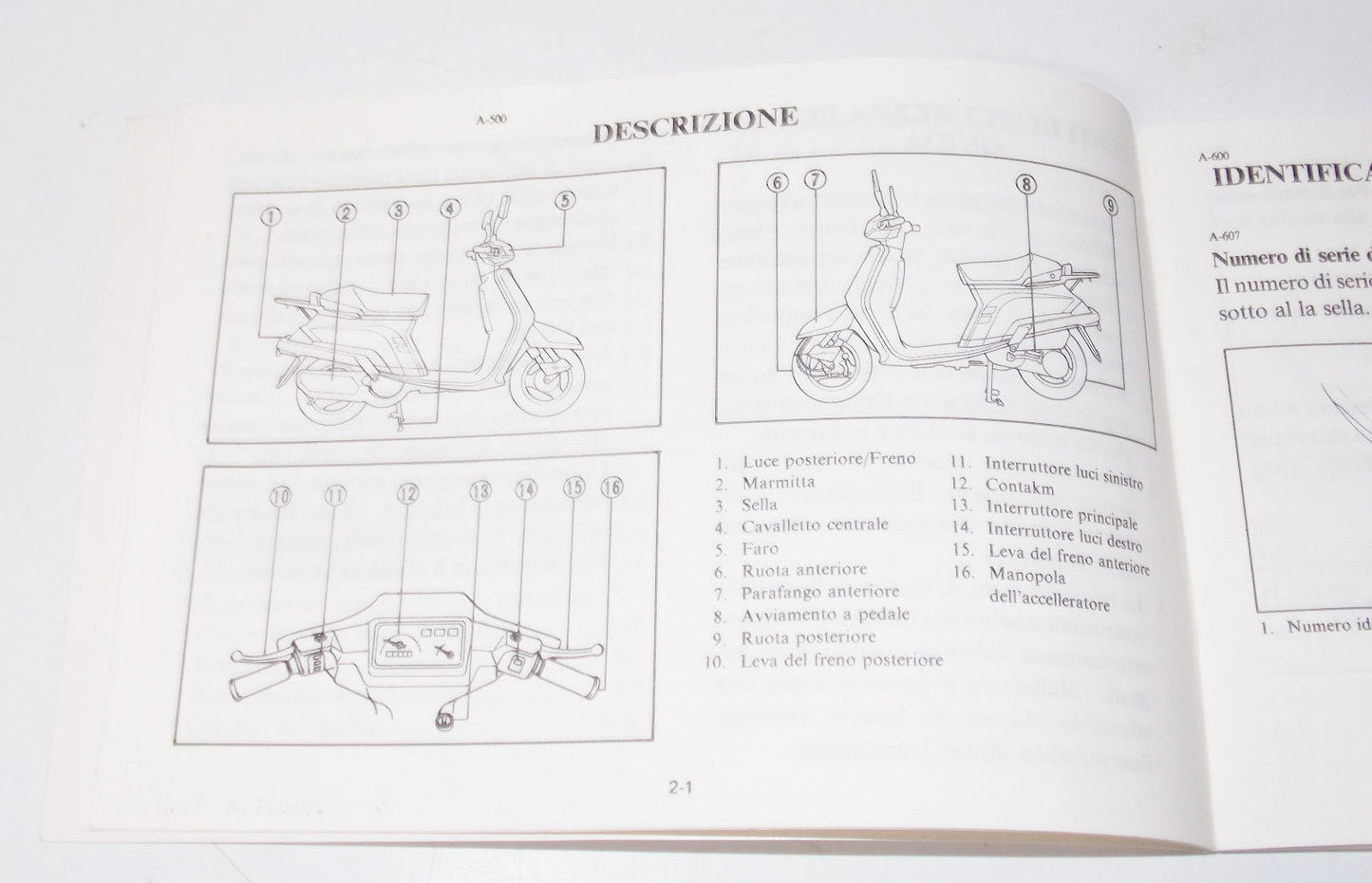 1990 MBK YAMAHA CT50S SCOOTER OWNER USE MANUAL BOOK BOOKLET ITALIAN 3NT-F8199-W4 - MotoRaider