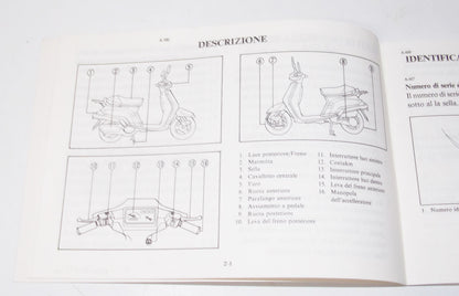 1990 MBK YAMAHA CT50S SCOOTER OWNER USE MANUAL BOOK BOOKLET ITALIAN 3NT-F8199-W4 - MotoRaider