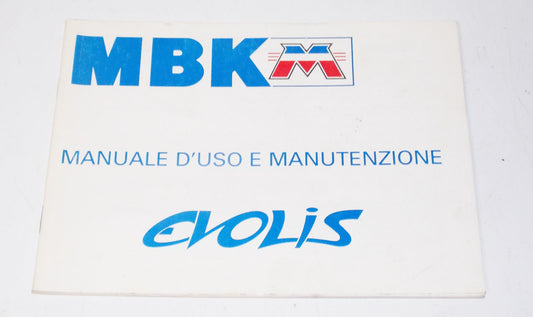 92 MBK YAMAHA EVOLIS SCOOTER OWNER USE MANUAL BOOK BOOKLET ITALIAN 4EF-F8199-W1 - MotoRaider