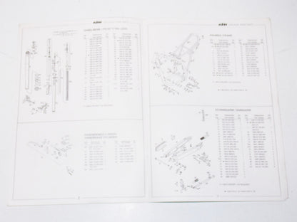 1993 KTM 400 600 LC4 E/XC CHASSIS FRAME PART LIST MANUAL BOOK DIAGRAM 3.203.59 - MotoRaider