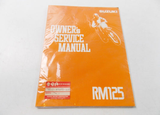 NEW SUZUKI 1991 OWNER'S SERVICE MANUAL BOOK RM125 ENGLISH  99011-43D50-01A - MotoRaider