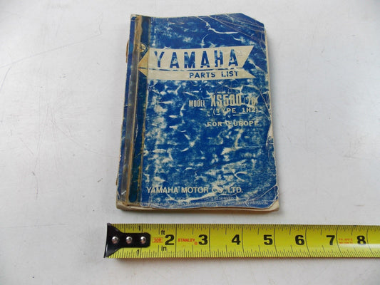 USED YAMAHA 1976 PARTS LIST MANUAL BOOK XS500 - MotoRaider