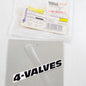 NOS GENUINE  OEM YAMAHA 1987 XT600 "4 VALVES" BLACK STICKER DECAL MARK 2KF-21782 - MotoRaider