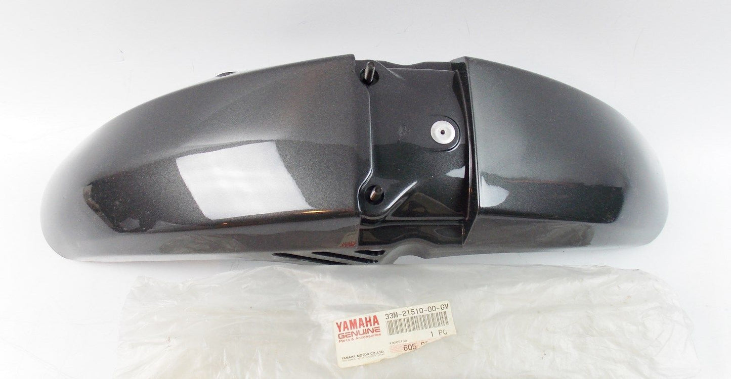 N0S OEM YAMAHA 1986 FRONT FENDER COMP XJ600 33M-21510-00-GV - MotoRaider