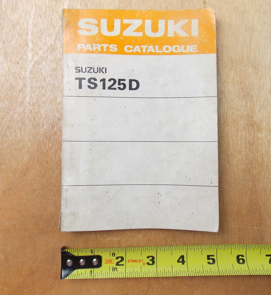 USED 1984 SUZUKI PARTS CATALOGUE BOOK TS125D - MotoRaider