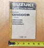 USED SUZUKI 1986-12  PARTS CATALOGUE BOOK DR600R/RG/RH/RUH  900B-30059-010 - MotoRaider