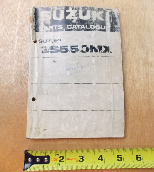 USED SUZUKI 1981  PARTS CATALOGUE BOOK GS550OMX - MotoRaider