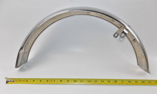 1970'S STEEL CHROMED REAR FENDER 3.25" MOPED VINTAGE PUCH TOMOS PIAGGIO GARELLI - MotoRaider