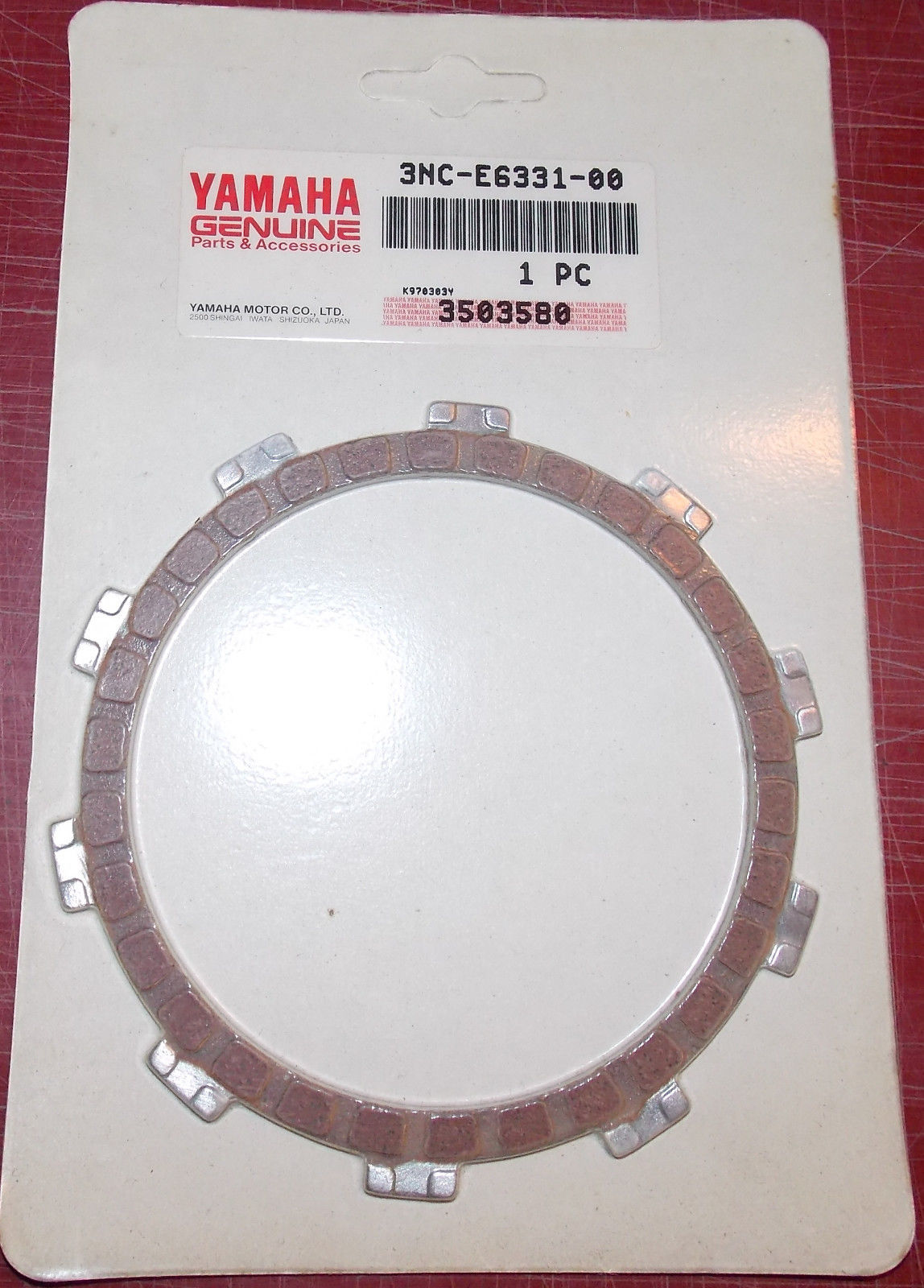 OEM YAMAHA 1989 2008 TZR50 TZR125 DT50 DT125 CLUTCH DISC 3NC-E6331-00 - MotoRaider