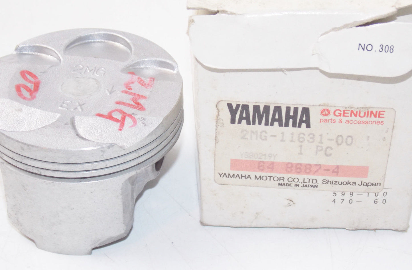 NOS YAMAHA 1987 1988 FZR750 FZ750 CRANKCASE PISTON STANDARD SIZE 2MG-11631-00 - MotoRaider