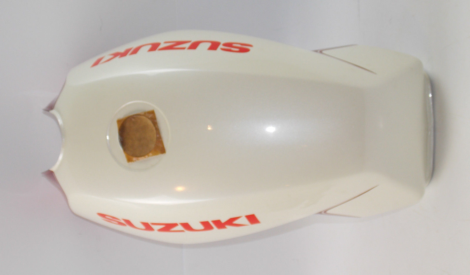 NEW NOS SUZUKI 1984 1985 1986 GS450 WHITE BURGUNDY GAS FUEL TANK 49100-44410-87P - MotoRaider