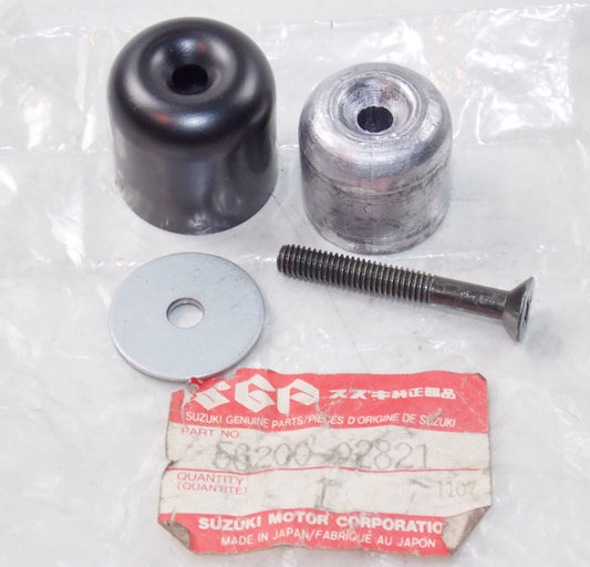 NOS SUZUKI 1992 1996 RF600 DR650 HANDLEBAR BALANCER SET BLACK 56200-02821 - MotoRaider