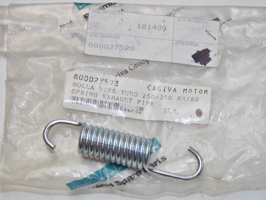 NOS CAGIVA 1982 SX 250 350 SX250 SX350 EXHAUST PIPE MOUNTING SPRING 800027593 - MotoRaider