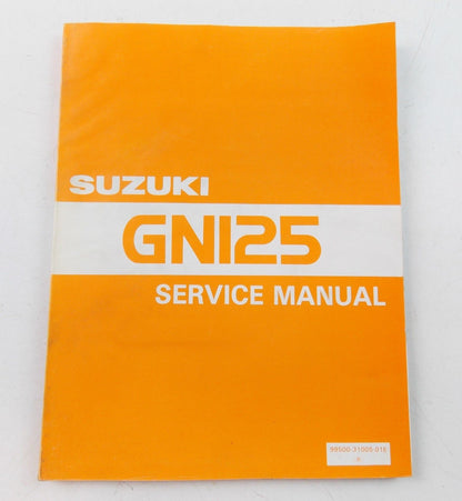 NOS SUZUKI 0CTOBER 1982 SERVICE MANUAL GN125  99500-31005-01E - MotoRaider