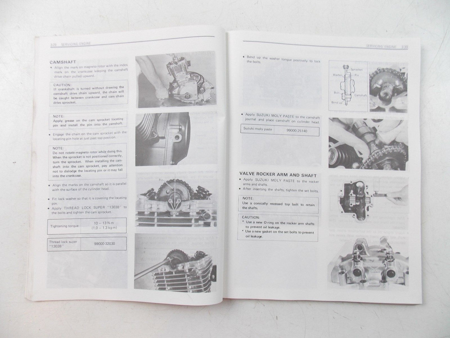 NOS SUZUKI 0CTOBER 1982 SERVICE MANUAL GN125  99500-31005-01E - MotoRaider