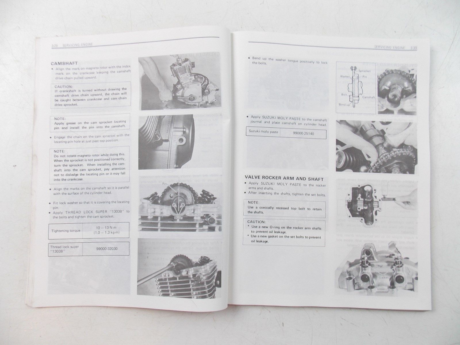 NOS SUZUKI 0CTOBER 1982 SERVICE MANUAL GN125  99500-31005-01E - MotoRaider