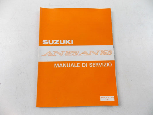 NOS SUZUKI DECEMBER 1995 SERVICE MANUAL AN125/AN150  99500-31041-01B - MotoRaider