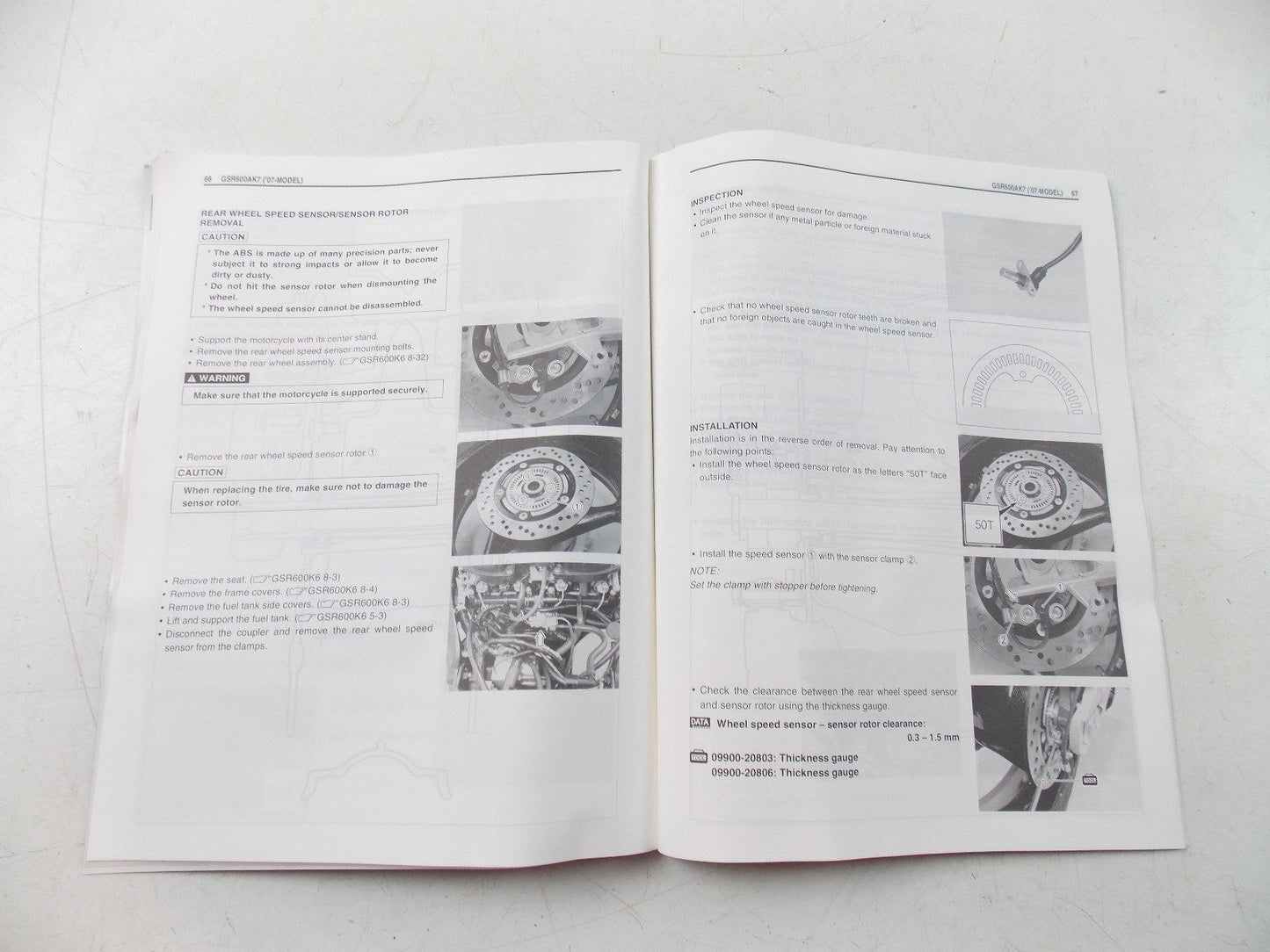 NOS SUZUKI JANUARY 2007 SUPPLEMENTARY SERVICE MANUAL GSR600A 99501-36150-01E - MotoRaider