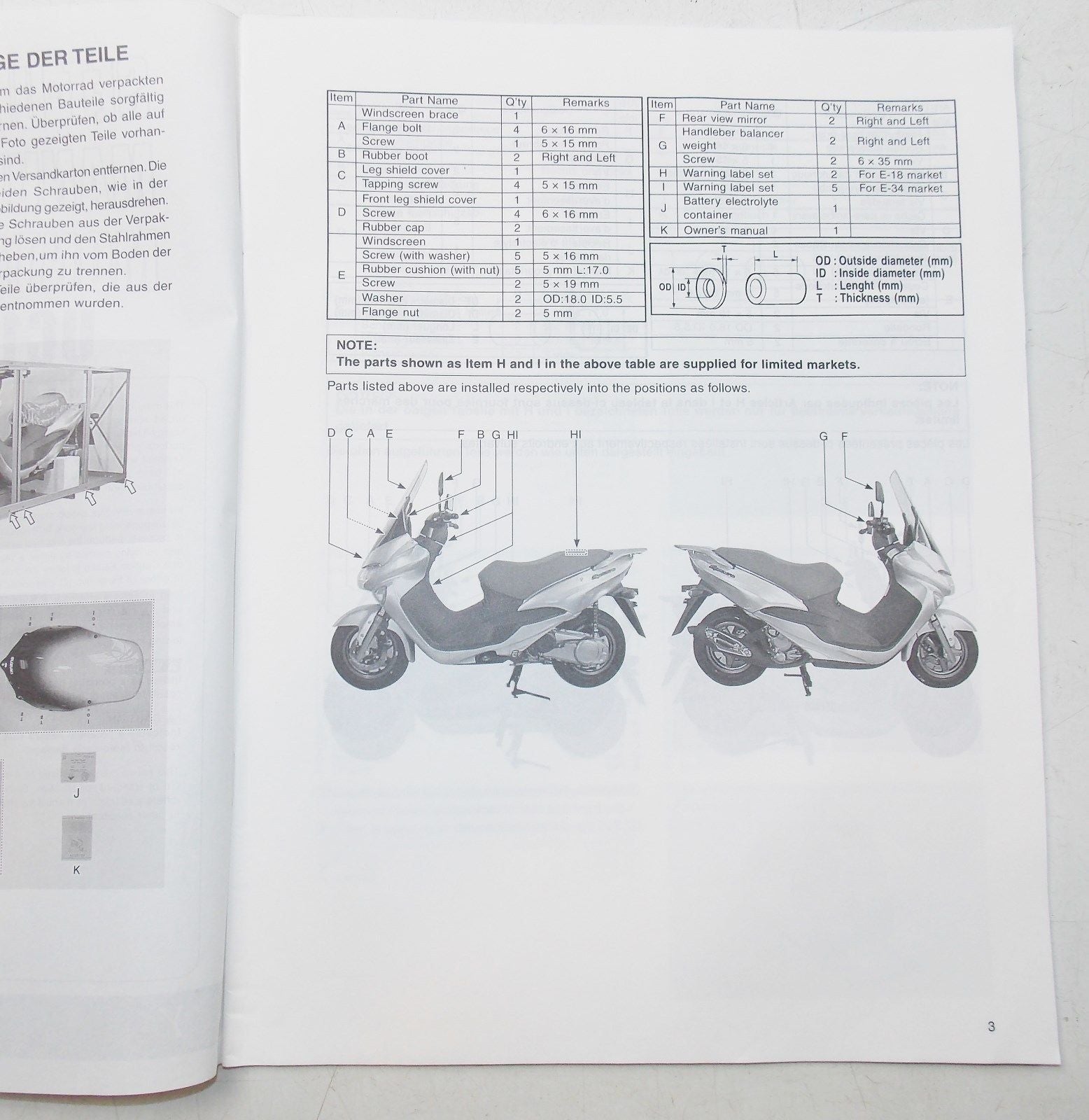 USED SUZUKI 1999 SET-UP MANUAL UC125 YU150  99505-01150-011 - MotoRaider