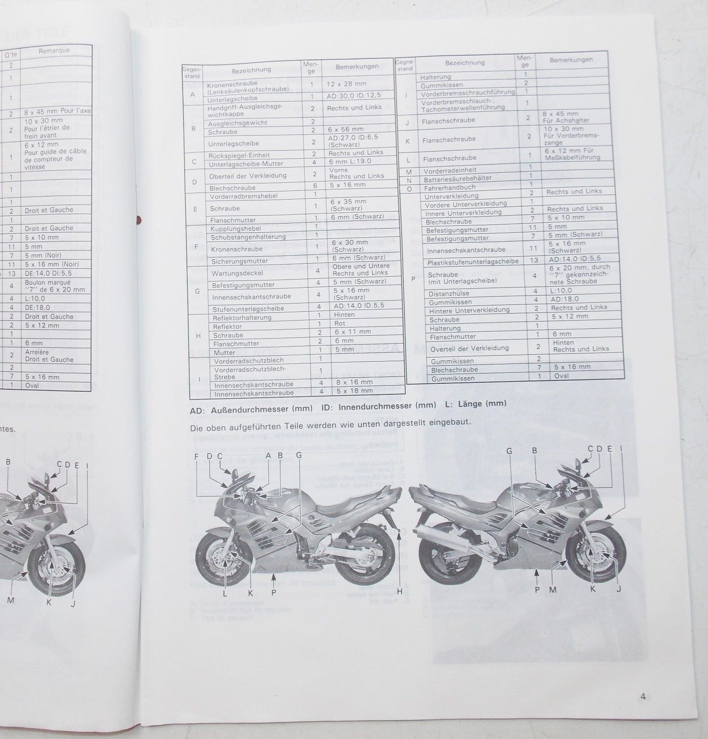 USED SUZUKI 1993 SET-UP MANUAL RF900RR   99505-01284-011 - MotoRaider