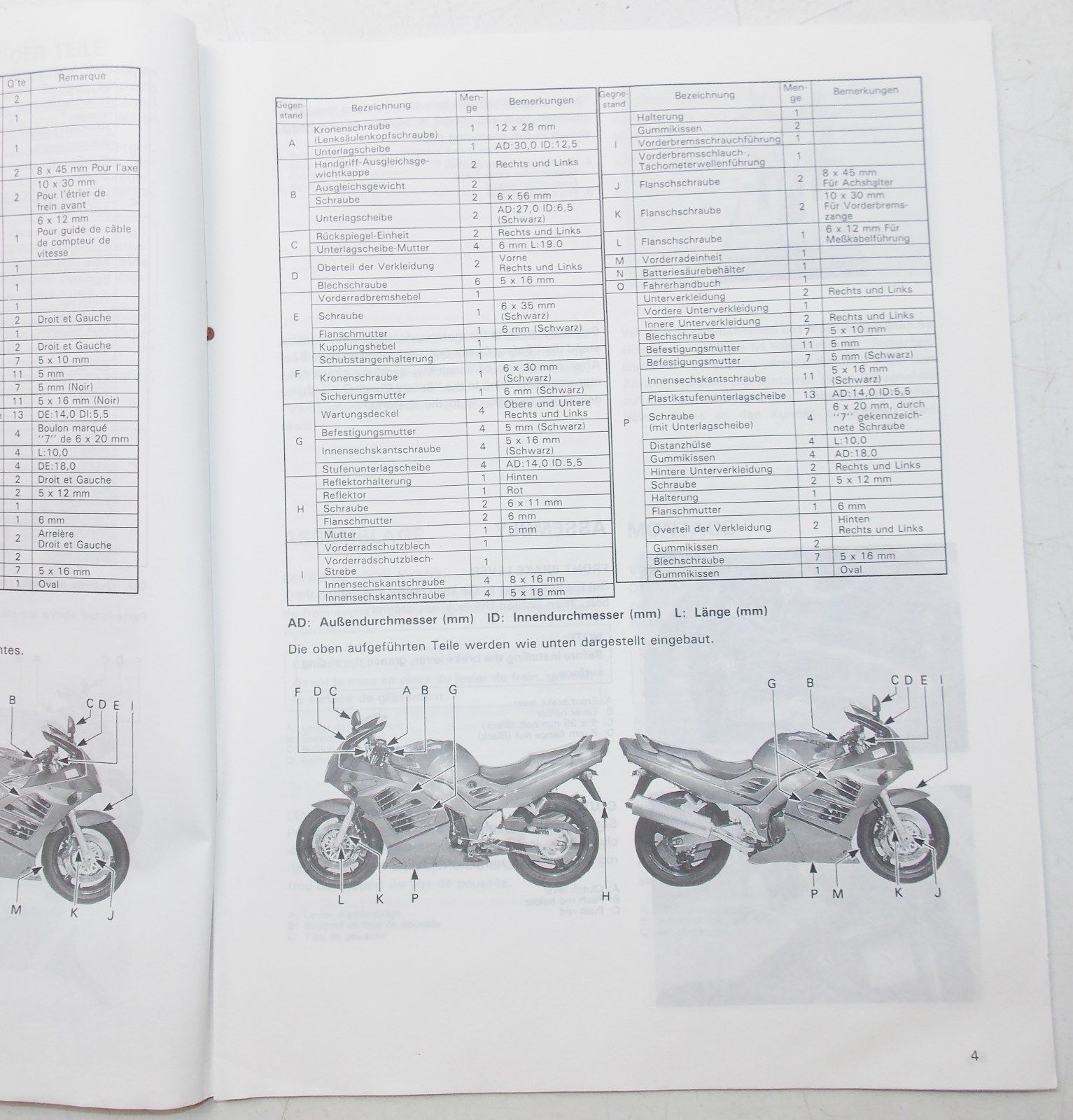 USED SUZUKI 1993 SET-UP MANUAL RF900RR   99505-01284-011 - MotoRaider