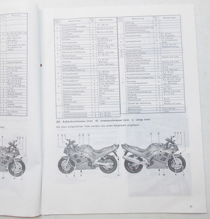 USED SUZUKI 1993 SET-UP MANUAL RF900RR   99505-01284-011 - MotoRaider