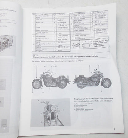 USED SUZUKI 2000 SET-UP MANUAL  VL800K1  99505-01161-011 - MotoRaider