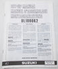 USED SUZUKI 2002  SET-UP MANUAL  DL1000K2   99505-01082-011 - MotoRaider