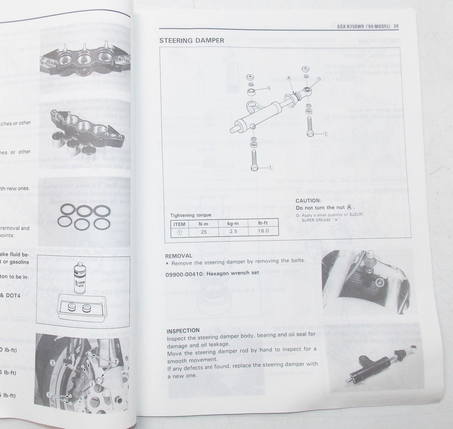 USED SUZUKI 1993  SUPPLEMENTARY SERVICE MANUAL GSX-R750W  99501-37150-01E - MotoRaider