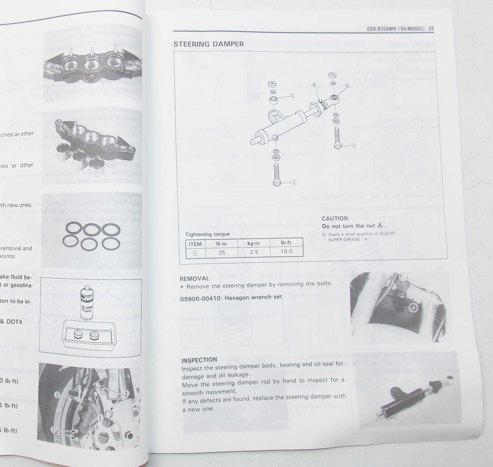 USED SUZUKI 1993  SUPPLEMENTARY SERVICE MANUAL GSX-R750W  99501-37150-01E - MotoRaider