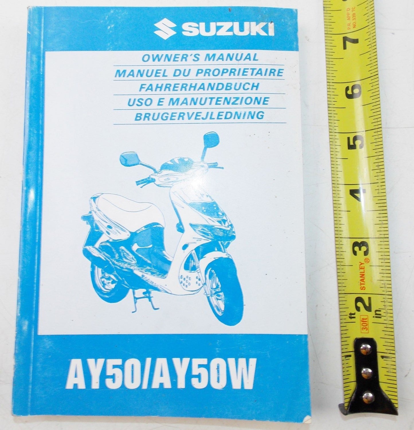 USED SUZUKI  1997 OWNER MANUAL AY50W/AY50W   99011-35E50-9DT - MotoRaider