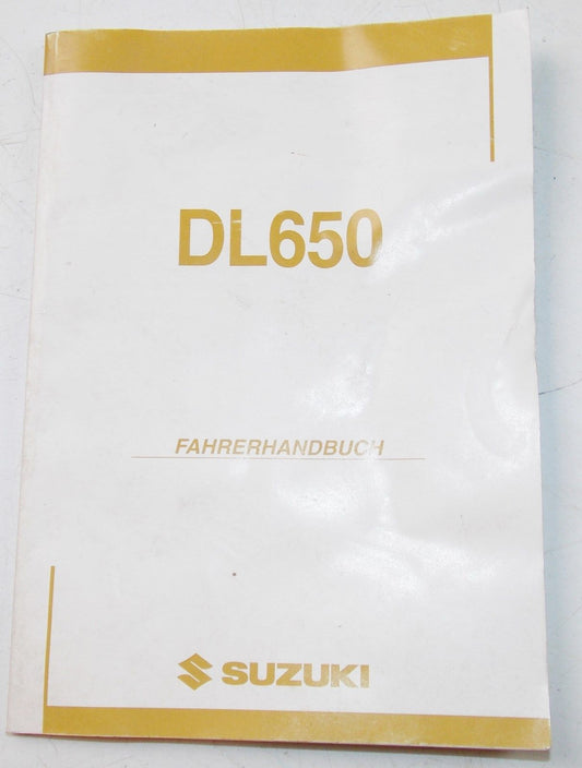 USED SUZUKI  2003  OWNER MANUAL BOOK DL650  99011-27G50-01K GERMAN - MotoRaider