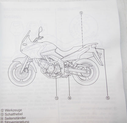 USED SUZUKI  2003  OWNER MANUAL BOOK DL650  99011-27G50-01K GERMAN - MotoRaider