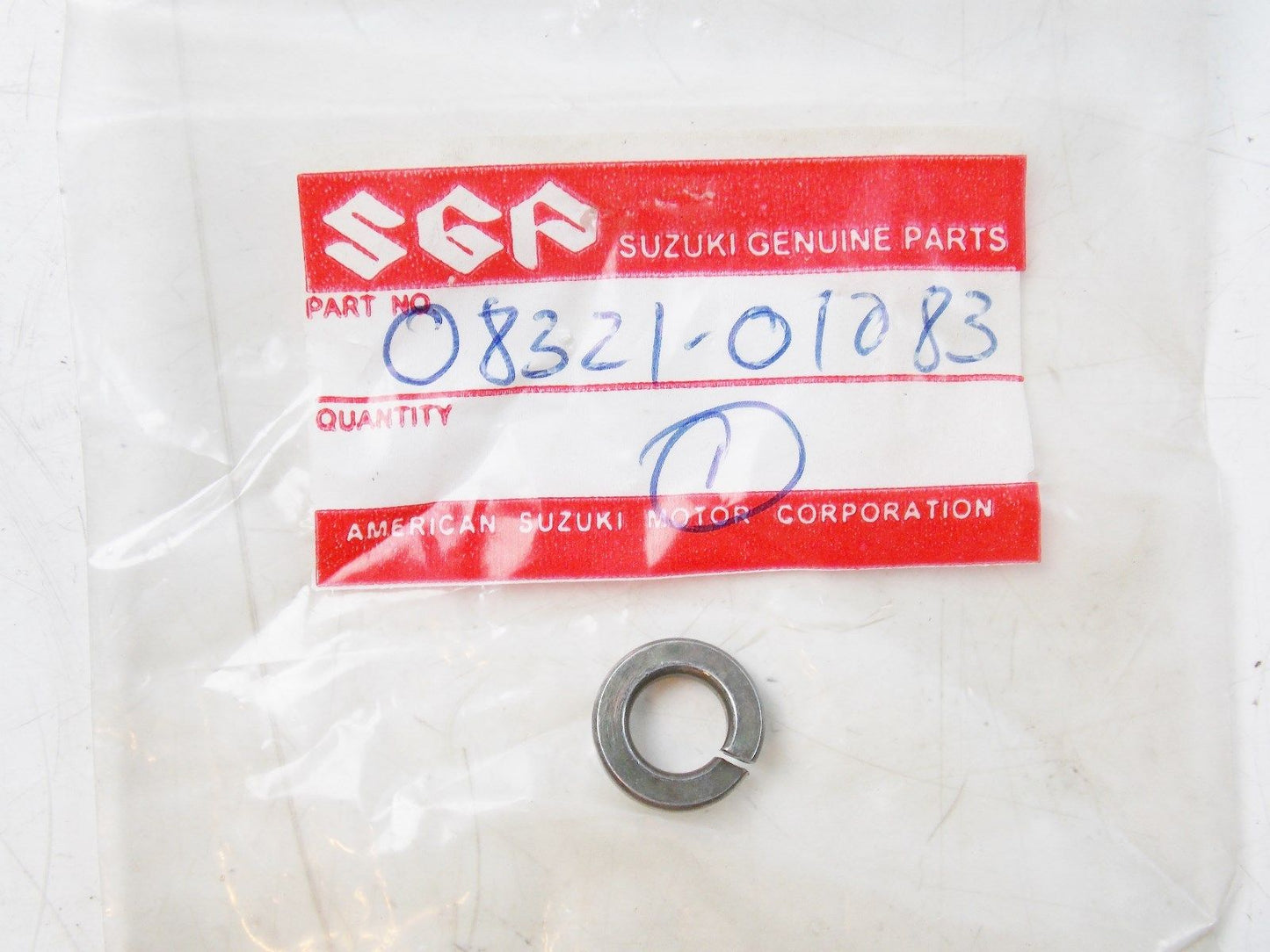 NOS SUZUKI 1985-2006 LOCK WASHER JR50 DR200 DS80 GSX-R1100  08321-01083 - MotoRaider