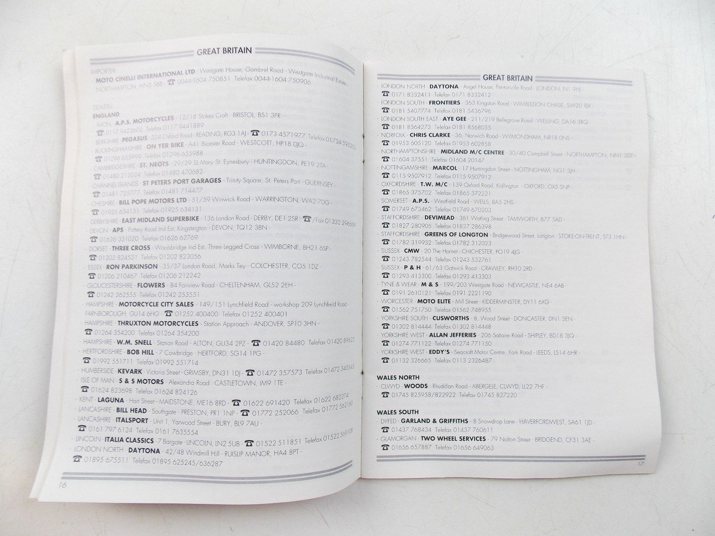 NOS DUCATI 1996 1997  WORLD DEALER GUIDE MANUAL - MotoRaider