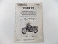 NOS YAMAHA 1993 ASSEMBLY MANUAL VMX12 - MotoRaider