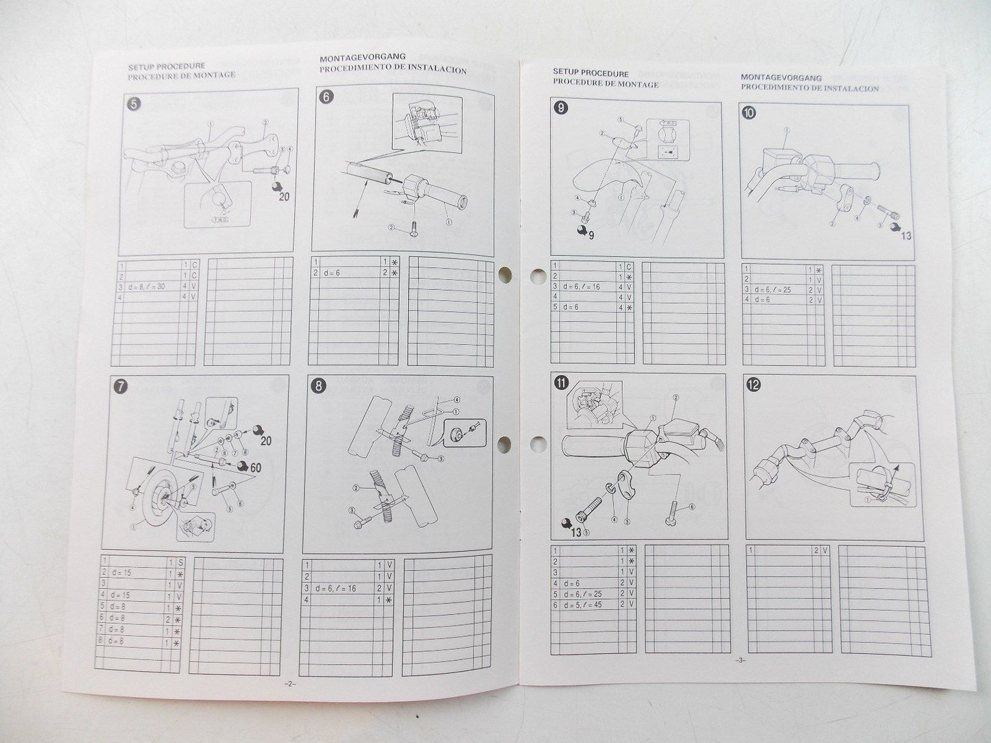 NOS YAMAHA  1992  ASSEMBLY MANUAL VMX12 - MotoRaider