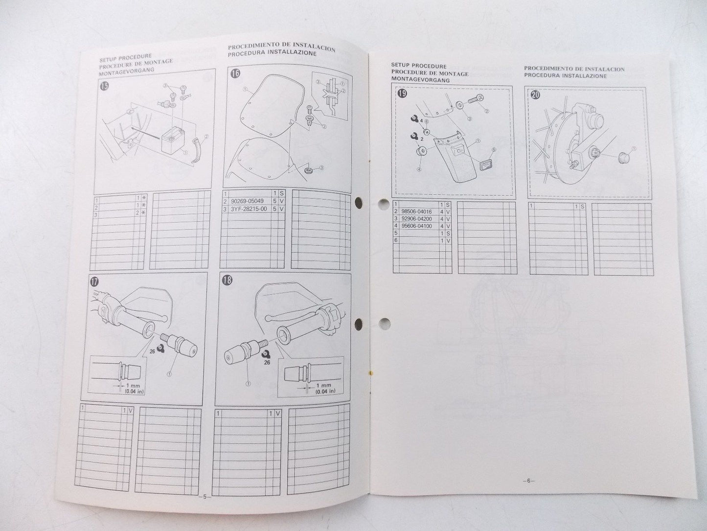 NOS YAMAHA  1991  ASSEMBLY MANUAL XTZ660 - MotoRaider