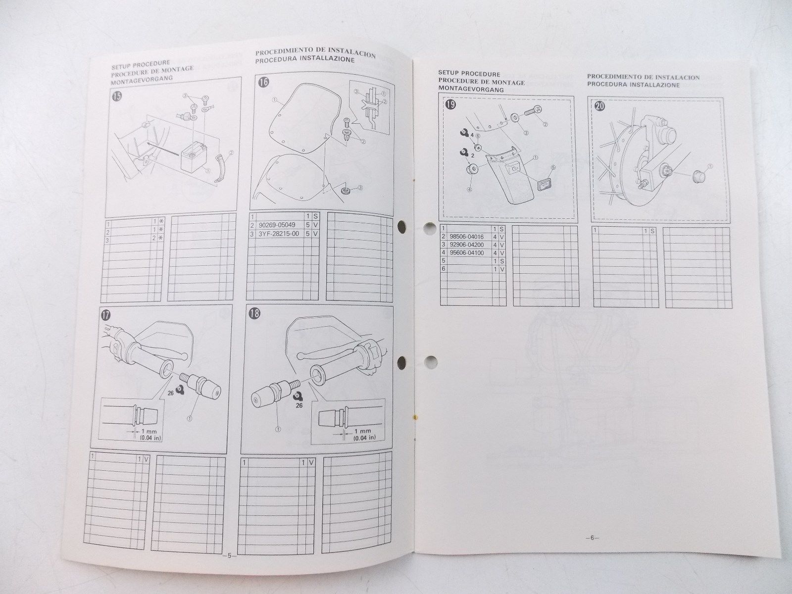 NOS YAMAHA  1991  ASSEMBLY MANUAL XTZ660 - MotoRaider